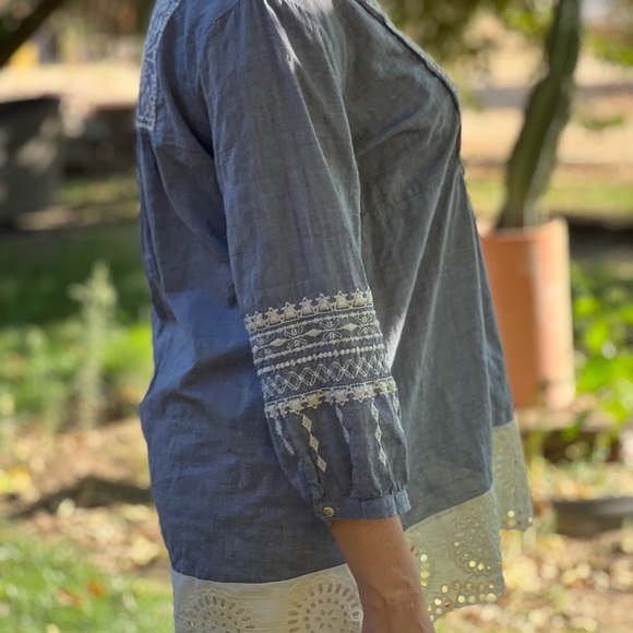 Johnny Was Workshop CIRO BOHO Top Medium - Picture 11 of 16